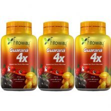 Kit 3X Guarana 4X - 60 C�psulas - Fitoway