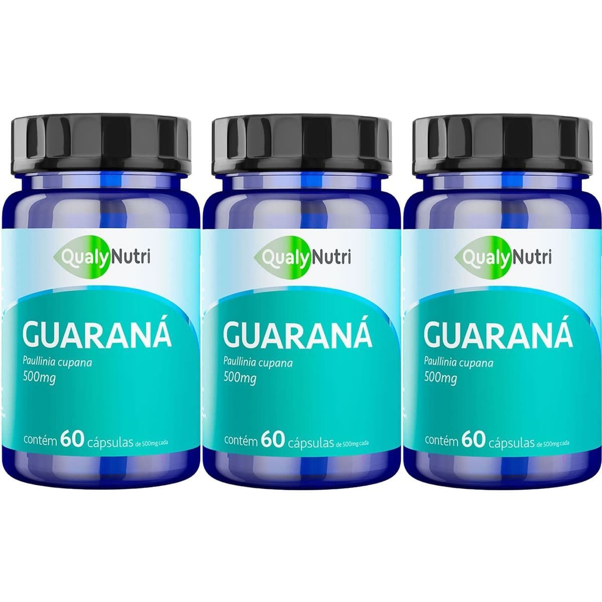 Kit 3X Guaran� - 60 C�psulas -  QualyNutri