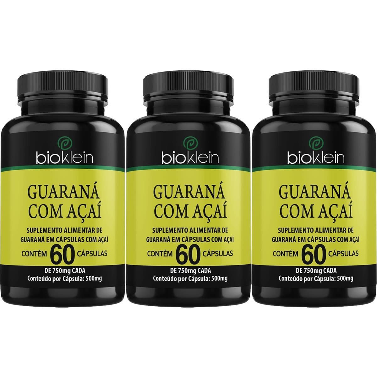 Kit 3X Guaran� com A�a� - 60 C�psulas - Bioklein