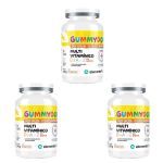 Kit 3X GummyDop Kids - 60 Gomas Tangerina - ElementoPuro