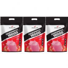 Kit 3X Hard Mass 18000 - 3000g Morango - BodyAction