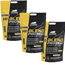 Kit 3X Hi-Blend Protein  - 1800g Refil Sorvete de Baunilha - Leader Nutrition