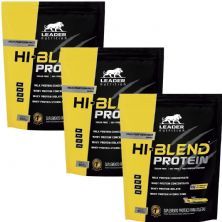 Kit 3X Hi-Blend Protein - 900g Refil Banana Split - Leader Nutrition