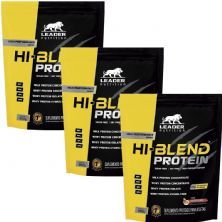Kit 3X Hi-Blend Protein - 900g Refil Doce de Leite - Leader Nutrition