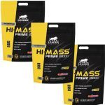 Kit 3X Hi-Mass Prime 15000 - 3.000g Refil Morango - Leader Nutrition