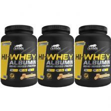 Kit 3X Hi-Whey Albumin 60/40 Mixed Protein - 900g Cookies e Cream - Leader Nutrition
