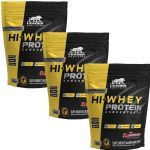 Kit 3X Hi-Whey Protein Concentrate 100% - 900g Refil Frutas Vermelhas - Leader Nutrition
