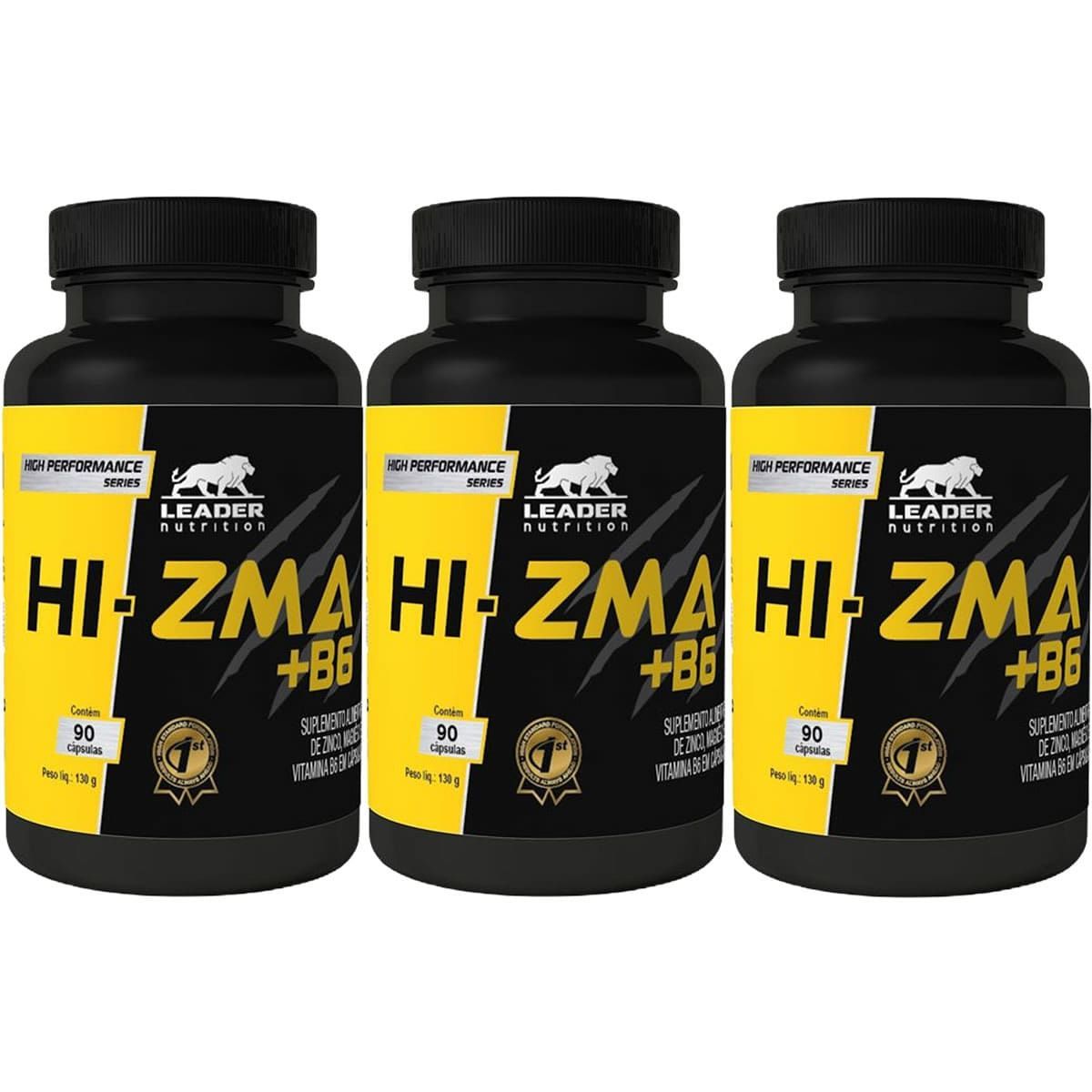 Kit 3X Hi-Zma + B6 - 90 C�psulas - Leader Nutrition