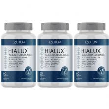 Kit 3X Hialux �cido Hialur�nico - 60 C�psulas - Lauton Nutrition