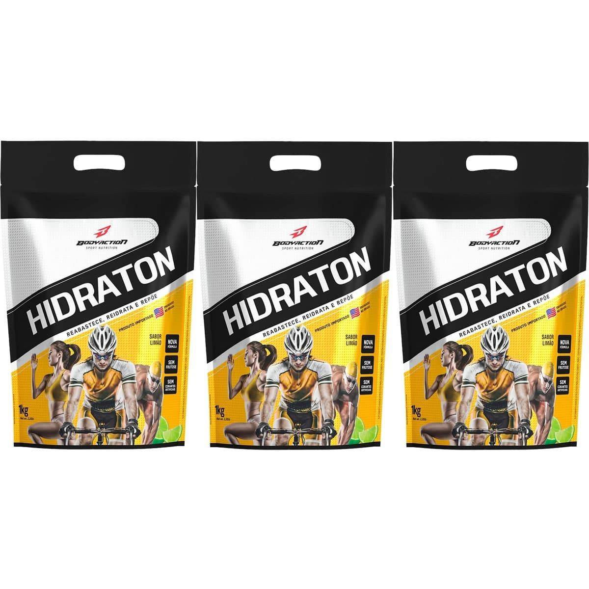 Kit 3X Hidraton - 1000g Lim�o - BodyAction