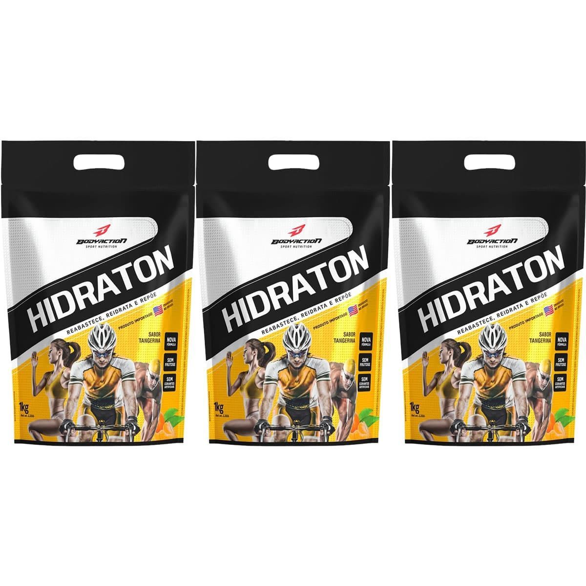 Kit 3X Hidraton - 1000g Tangerina - BodyAction