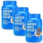 Kit 3X Hiper 100% Whey - 900g Cookies & Cream - Probiotica