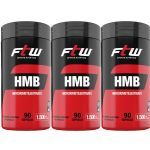 Kit 3X HMB Hidroximetilbutirato - 90 c�psulas - FTW