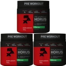 Kit 3X H�rus Pre Workout - 150g Lim�o Yuzu - Max Titanium