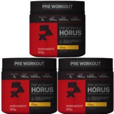 Kit 3X H�rus Pre Workout - 300g Citrus - Max Titanium