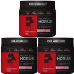 Kit 3X H�rus Pre Workout - 300g Cotton Candy - Max Titanium