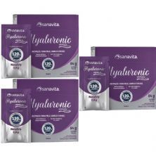 Kit 3X Hyaluronic Verisol - 30 Sticks de 2,8g Neutro - Sanavita