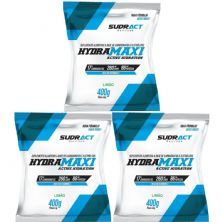 Kit 3X Hydramaxi Isot�nico em P� - 400g Refil Lim�o - Sudract Nutrition