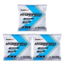 Kit 3X Hydramaxi Isot�nico em P� - 400g Refil Ma�� Verde - Sudract Nutrition