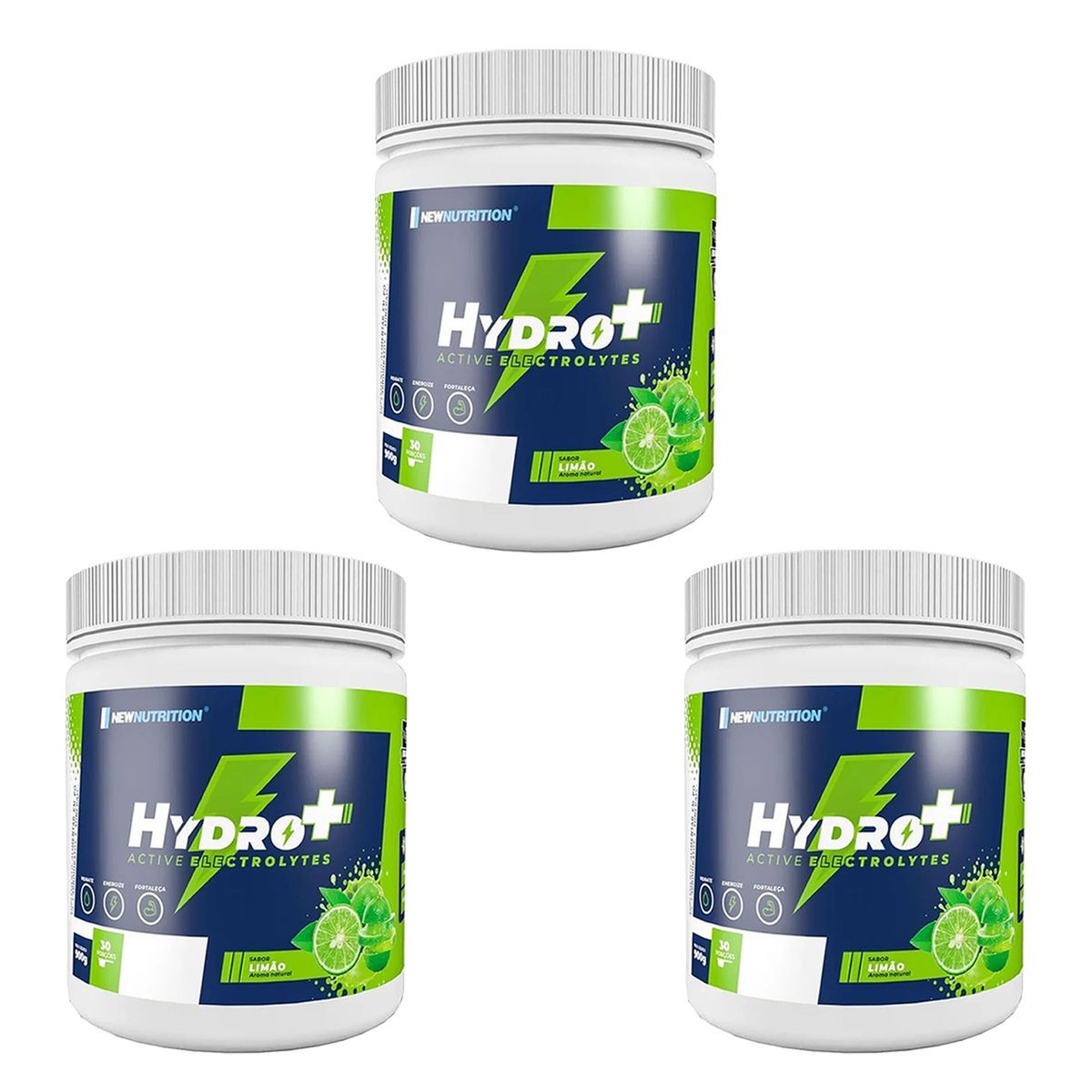 Kit 3X Hydro Plus Endurance Series - 900g Lim�o - NewNutrition