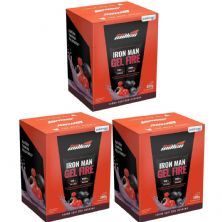 Kit 3X Iron Man Gel Fire - 10 Sach�s 30g A�a� com Guaran� - New Millen