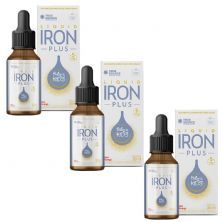 Kit 3X Iron Plus Liquid - 30ml Morango - True Source