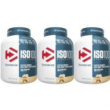 Kit 3X Iso 100 Whey Protein Isolado - 2300g Baunilha - Dymatize Nutrition