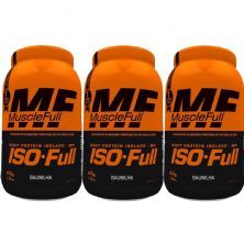 Kit 3X Iso Full Protein - 810g Baunilha - MuscleFull