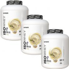 Kit 3X Iso Whey - 1800g Baunilha - Nutrata