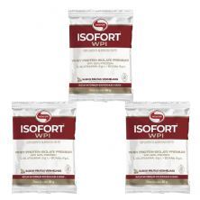 Kit 3X Isofort - 1 Sach� 30g Frutas Vermelhas - Vitafor