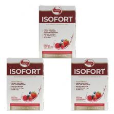 Kit 3X Isofort - 15 Sach�s 30g Frutas Vermelhas - Vitafor
