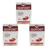 Kit 3X Isofort - 15 Sach�s 30g Frutas Vermelhas - Vitafor