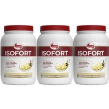 Kit 3X Isofort - 900g Baunilha - Vitafor