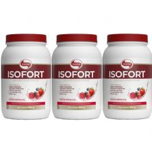 Kit 3X Isofort - 900g Frutas Vermelhas - Vitafor