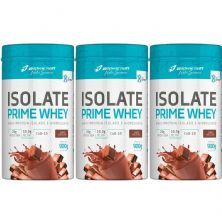 Kit 3X Isolate Prime Whey  - 900g Chocolate - BodyAction