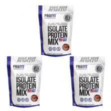 Kit 3X Isolate Protein Mix - 900g Refil Chocolate Ao Leite - ProFit