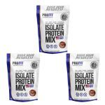 Kit 3X Isolate Protein Mix - 900g Refil Chocolate Ao Leite - ProFit