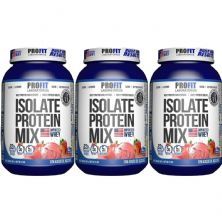 Kit 3X Isolate Protein Mix -  907g Morango - Profit