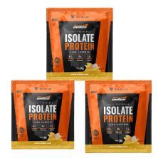 Kit 3X Isolate Protein Zero Lactose - 1 Sach� 30g Orange Juice - New Millen