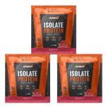 Kit 3X Isolate Protein Zero Lactose - 1 Sach� de 30g Morango - New Millen