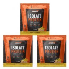 Kit 3X Isolate Protein Zero Lactose - 1 Sach� de 30g P�ssego e Manga - New Millen