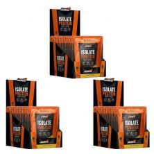 Kit 3X Isolate Protein Zero Lactose - 15 Sach�s de 30g P�ssego e Manga - New Millen