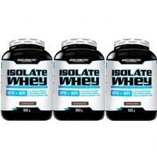 Kit 3X Isolate Whey  - 900g Chocolate - Body Nutry