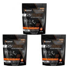 Kit 3X Isotonic Active Hydration - 1000g Refil Morango com Maracuj� - Reidrat