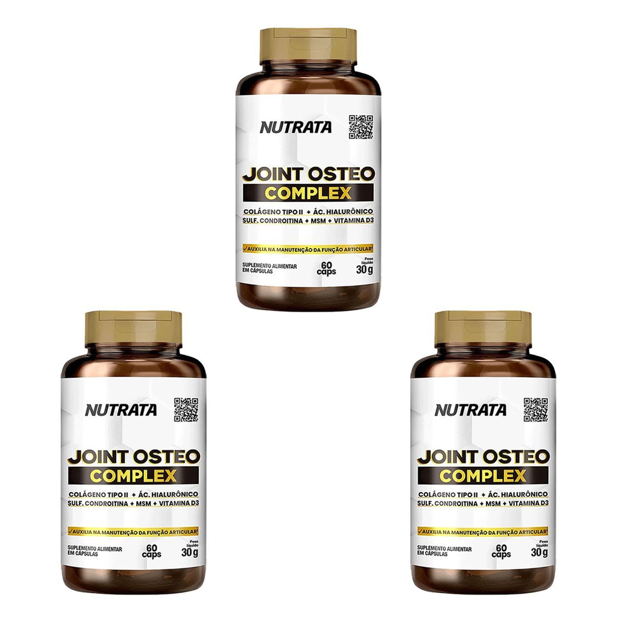 Kit 3X Joint Osteo Complex - 60 C�psulas - Nutrata