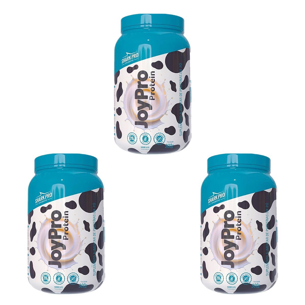 Kit 3X Joypro Protein - 900g Leite - Skark Pro