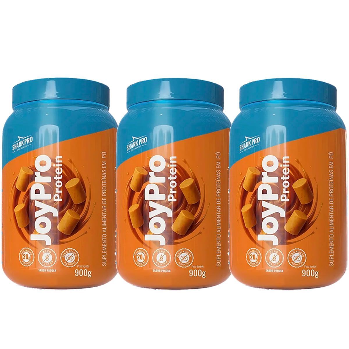 Kit 3X JoyPro Protein - 900g Pa�oca - Shark Pro