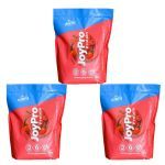 Kit 3X JoyPro Protein - Refil 900g Iogurte de Morango com Framboesa - Shark Pro