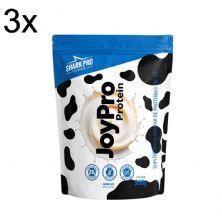 Kit 3X Joypro Protein - Refil 900g Leite - Shark Pro