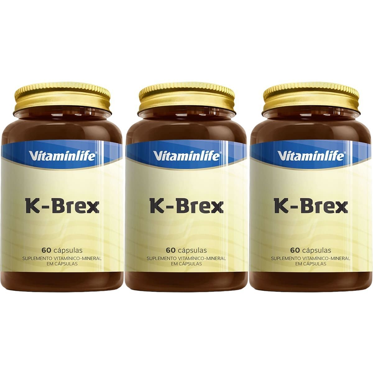 Kit 3X K-Brex - 60 Capsulas - VitaminLife